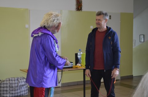 Klaun Walduś w naszej szkole